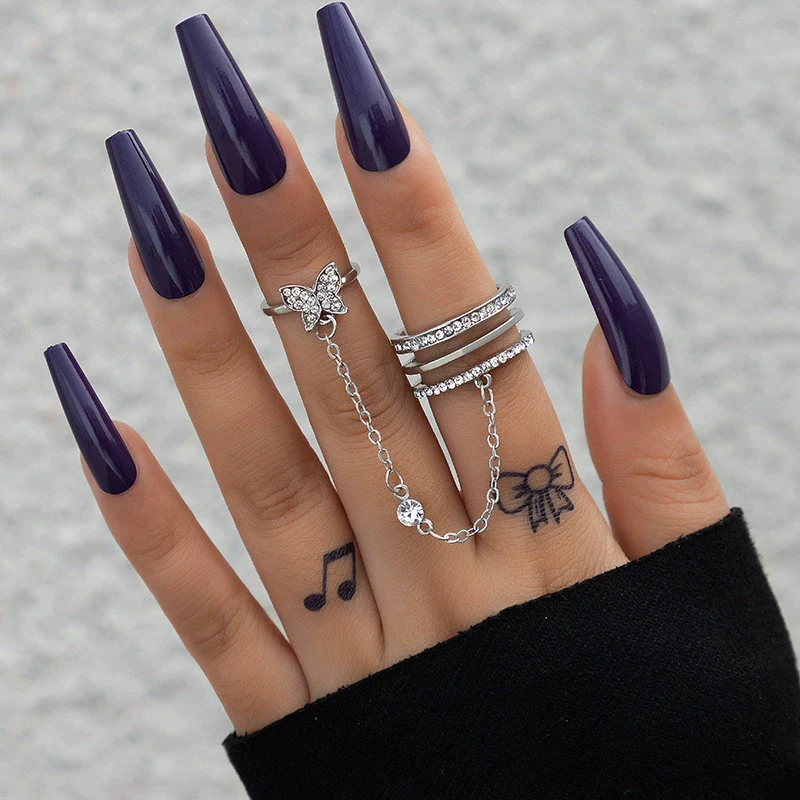 Alloy Fashion Geometric Cut Out Carved Ring Jewelry - Image 8