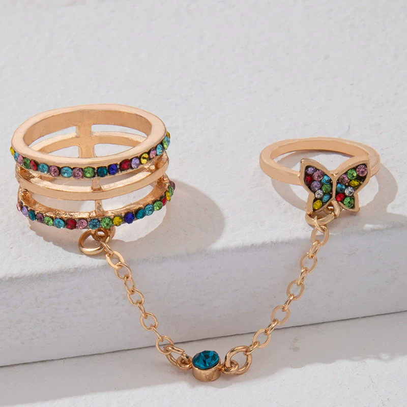 Alloy Fashion Geometric Cut Out Carved Ring Jewelry - Image 9