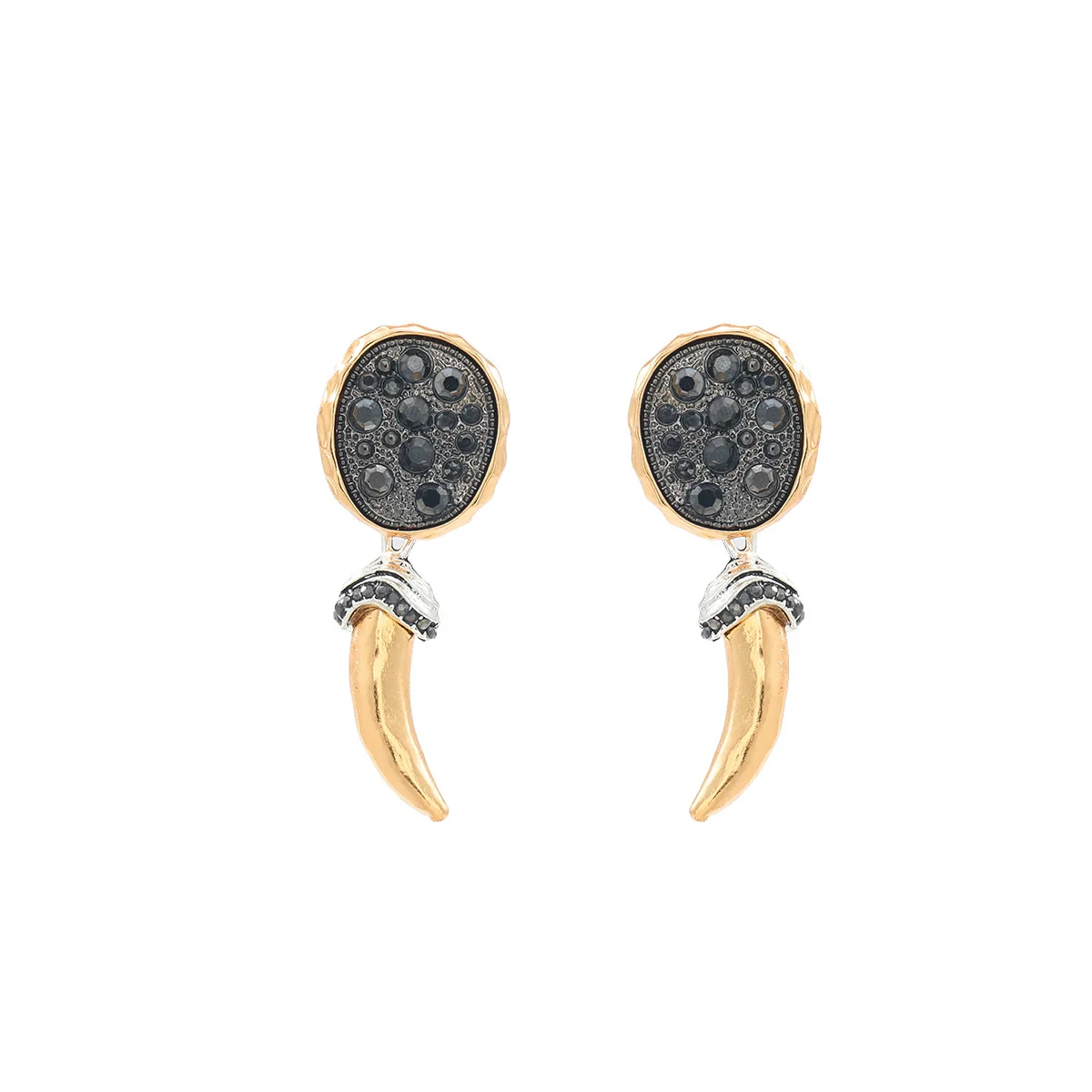 Alloy Fashion Retro Exaggerated Women's Earrings Necklace Set With Small Animal Patterns And Electroplating - Image 5