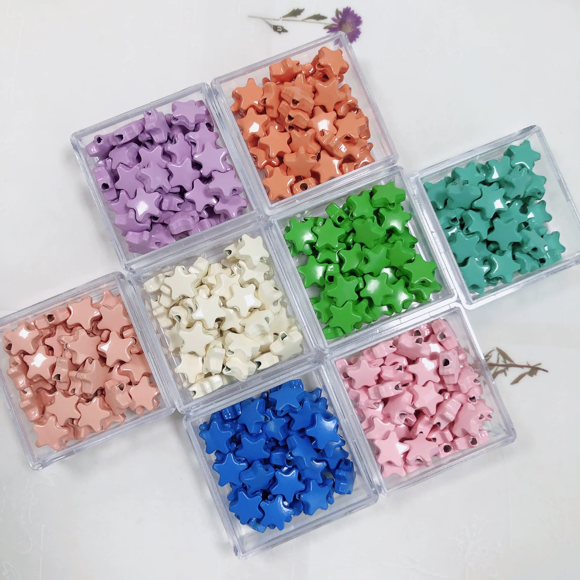 Alloy Fivepointed Star Straight Hole Environmental Protection Handmade Jewelry And Hair Accessories - Image 3