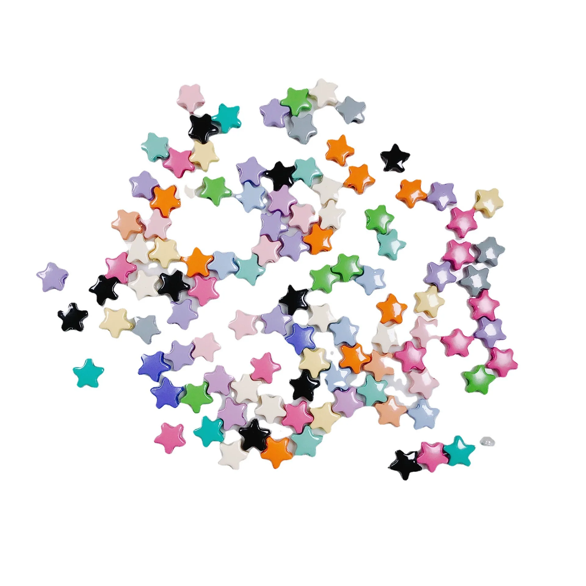 Alloy Fivepointed Star Straight Hole Environmental Protection Handmade Jewelry And Hair Accessories - Image 4