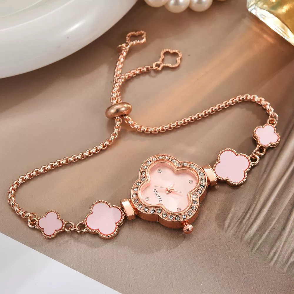 Alloy Fourleaf Clover Women's Bracelet Watch Light Luxury Fashion New Style - Image 4
