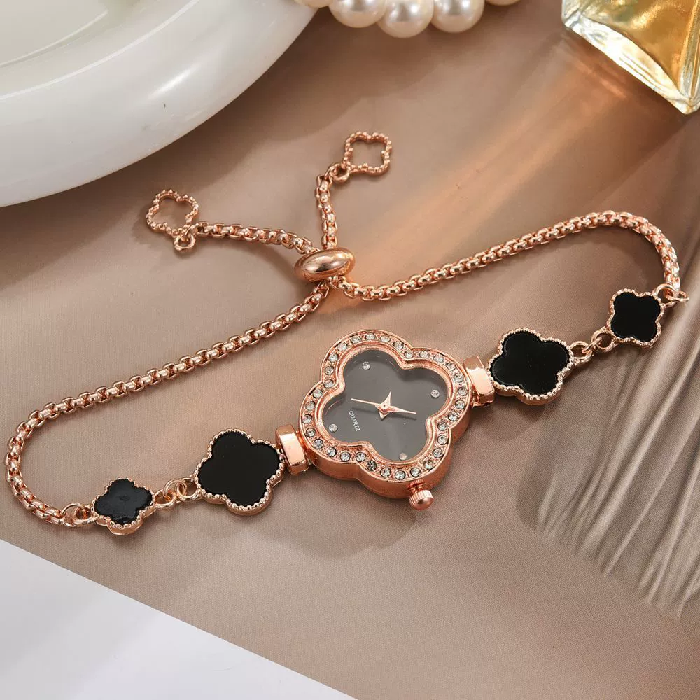 Alloy Fourleaf Clover Women's Bracelet Watch Light Luxury Fashion New Style - Image 7