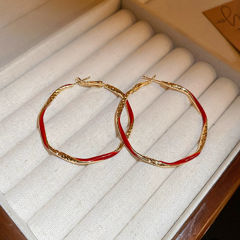 Alloy Geometric And Heart Shape Highend Elegant Women's Electroplating Earrings - Image 8