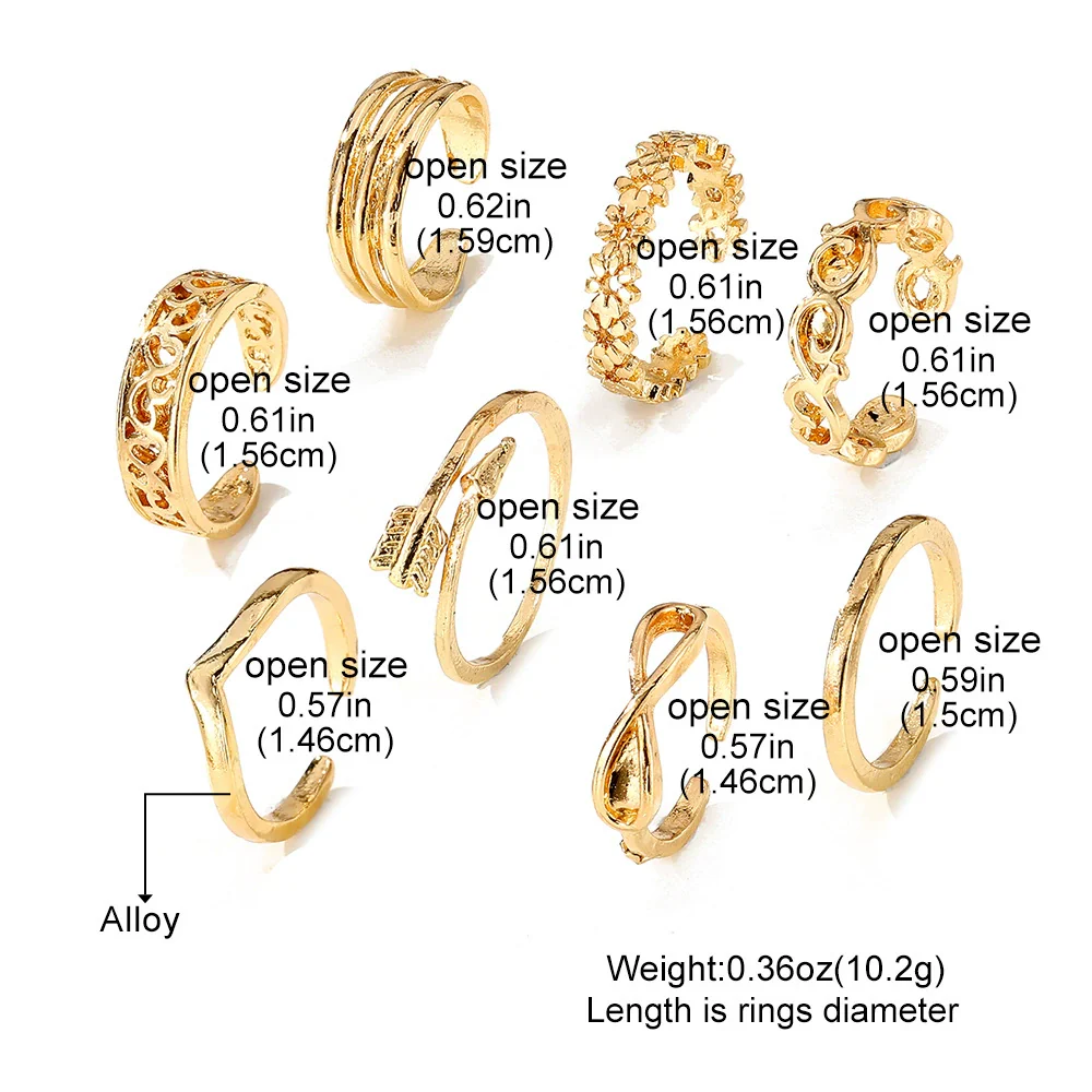 Alloy Geometric Carved Hollow Multielement Women's Foot Ring Jewelry - Image 2
