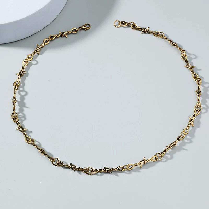 Alloy Geometric Electroplated Necklaces Unisex Jewelry - Image 11