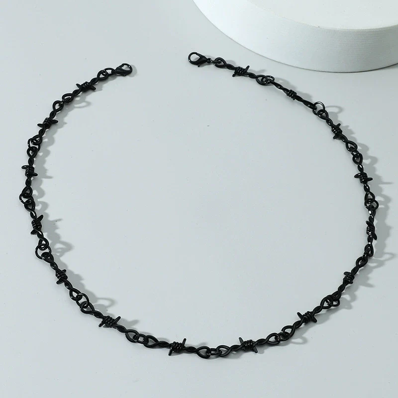 Alloy Geometric Electroplated Necklaces Unisex Jewelry - Image 8