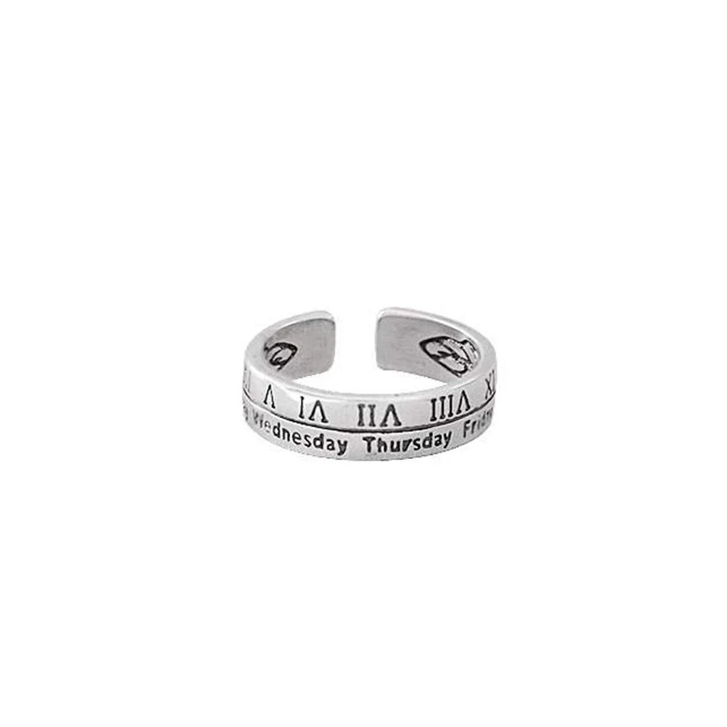 Alloy Geometric Electroplating Unisex Retro Open Multilayer Ring Hiphop Style Hand Jewelry - Image 5