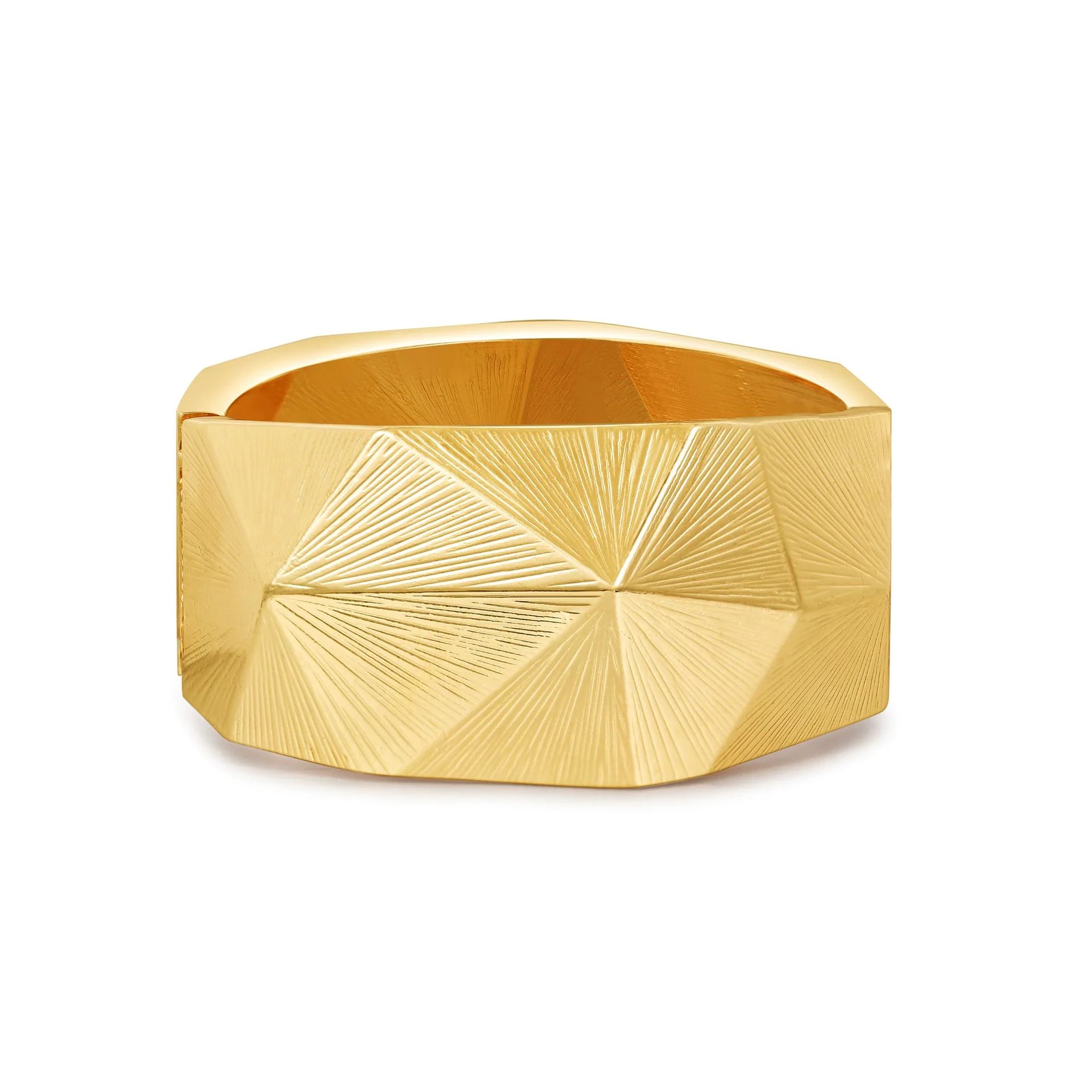 Alloy Geometric Electroplating Water Drop Glossy Asymmetric Spring Opening Unisex Bracelet - Image 11