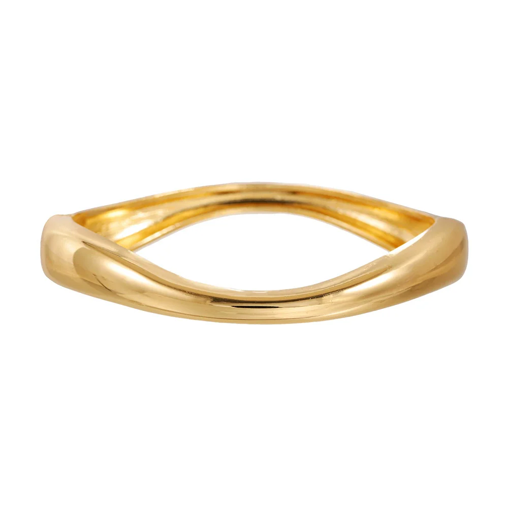 Alloy Geometric Electroplating Water Drop Glossy Asymmetric Spring Opening Unisex Bracelet - Image 14