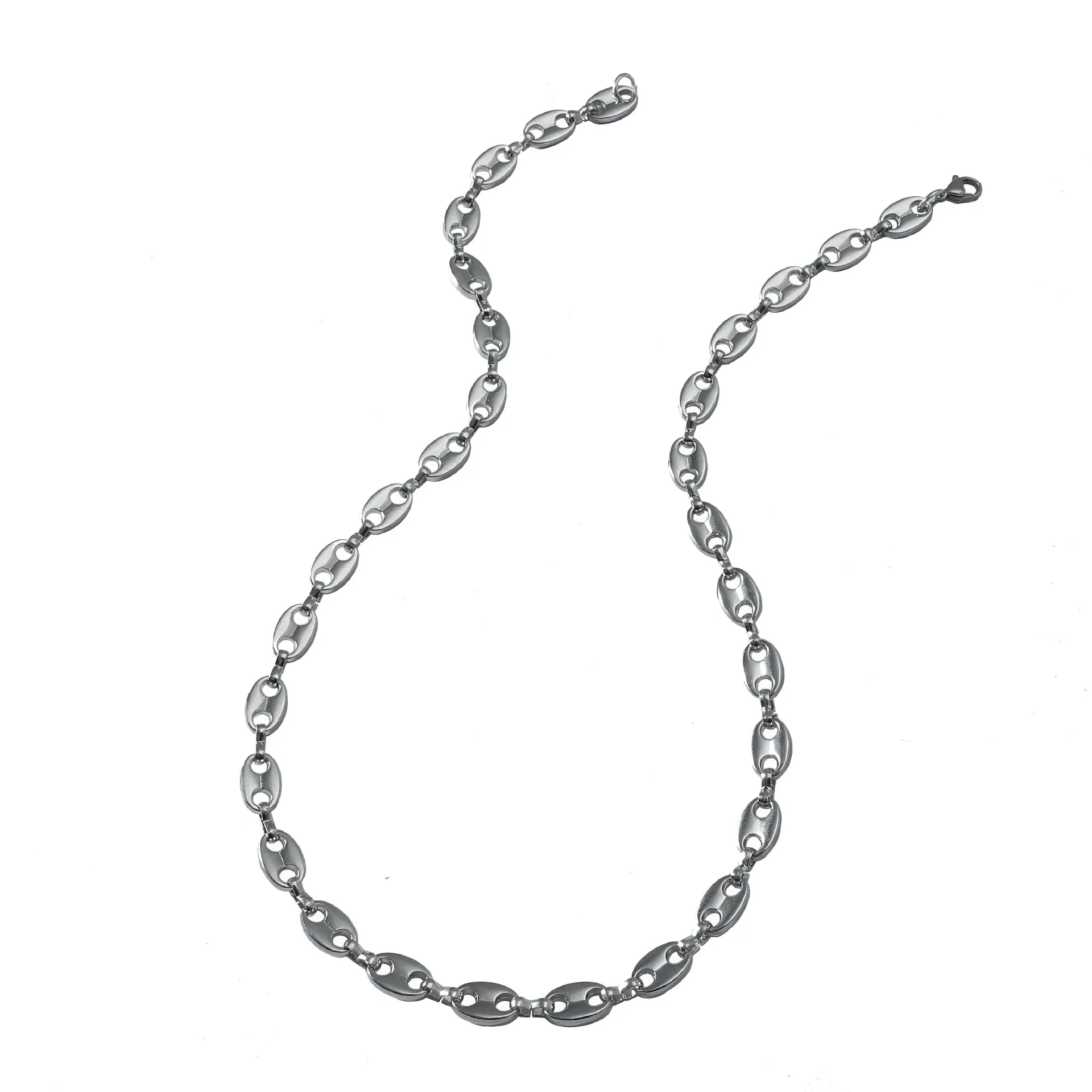 Alloy Geometric Hip Hop Personality Charm Jewelry Set With Cuban Chain Bracelet And Necklace - Image 5
