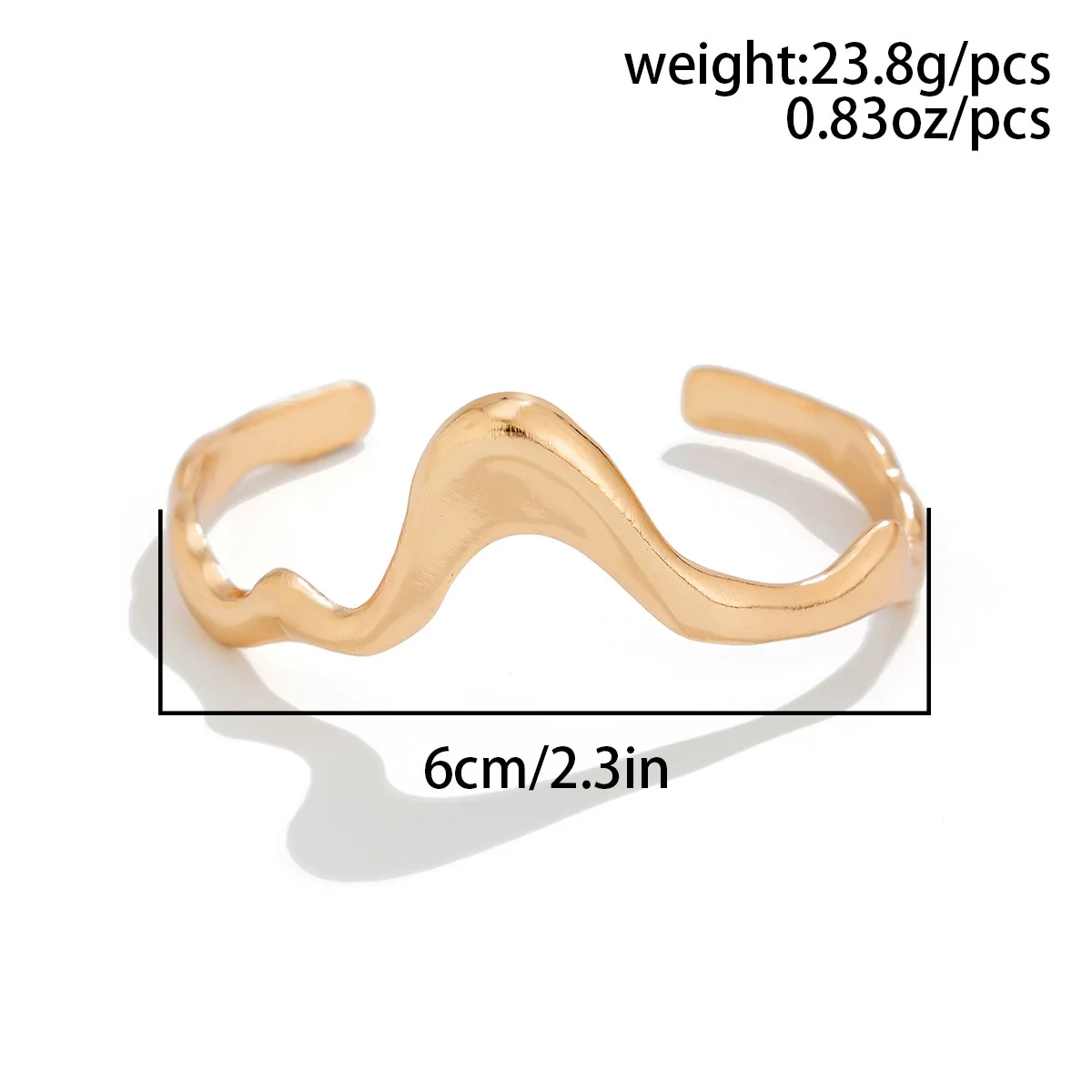 Alloy Geometric Liquid Lava Metal Women's Anklet Jewelry - Image 4