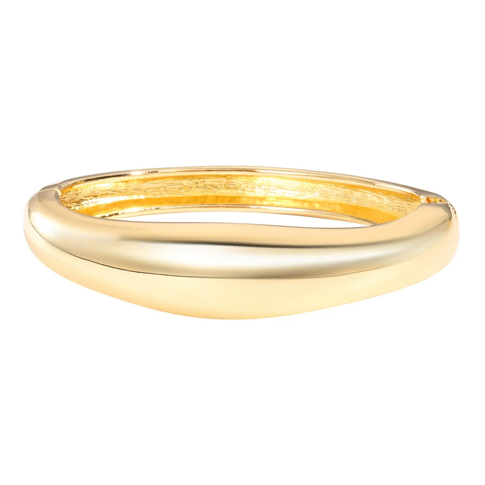 Alloy Geometric Metal Bracelets Electroplated Diamondencrusted Multilayered Glossy Hollow Open For Women - Image 6