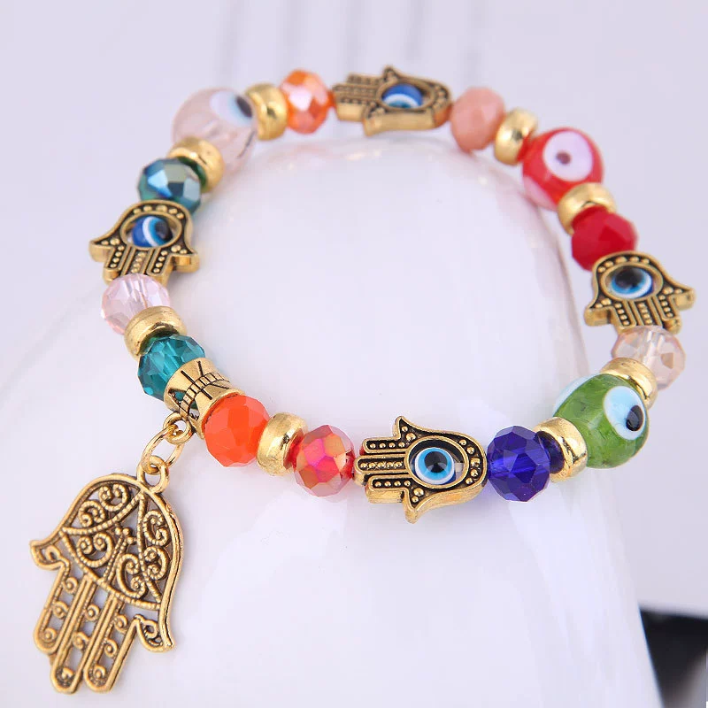 Alloy Geometric Palm Pendant Bracelet Jewelry Electroplated For Women - Image 12
