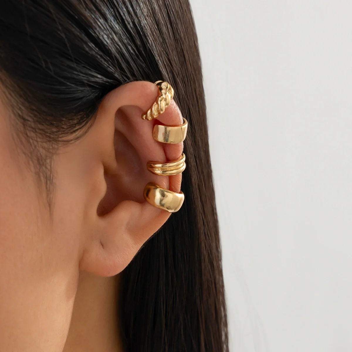 Alloy Geometric Retro Style Earring Suit With Electroplating Treatment - Image 6