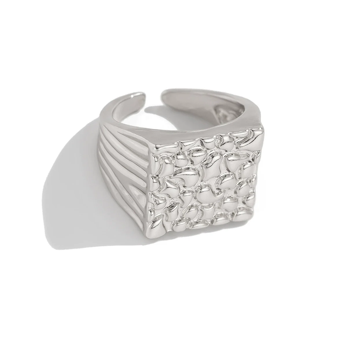 Alloy Geometric Ring Purely Handmade Niche Fashion Allmatch Design - Image 5