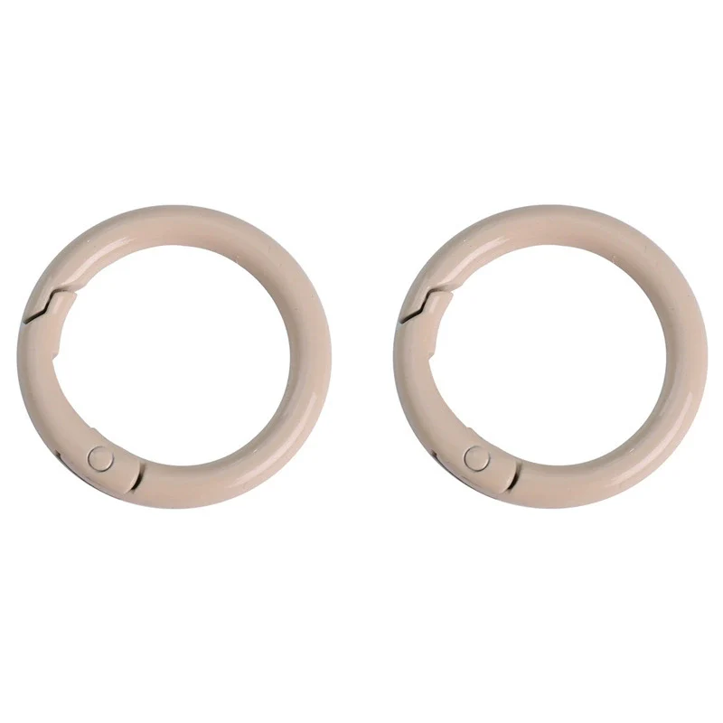 Alloy Geometric Round Spray Painted Mobile Phone Chain Key Chain Hook Buckle Ring - Image 17