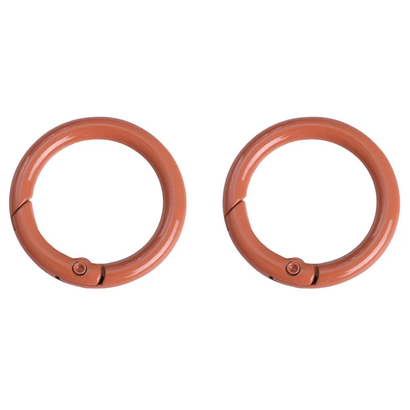 Alloy Geometric Round Spray Painted Mobile Phone Chain Key Chain Hook Buckle Ring - Image 19