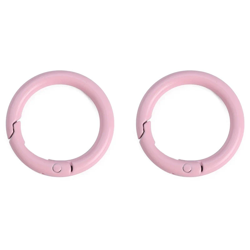 Alloy Geometric Round Spray Painted Mobile Phone Chain Key Chain Hook Buckle Ring - Image 8