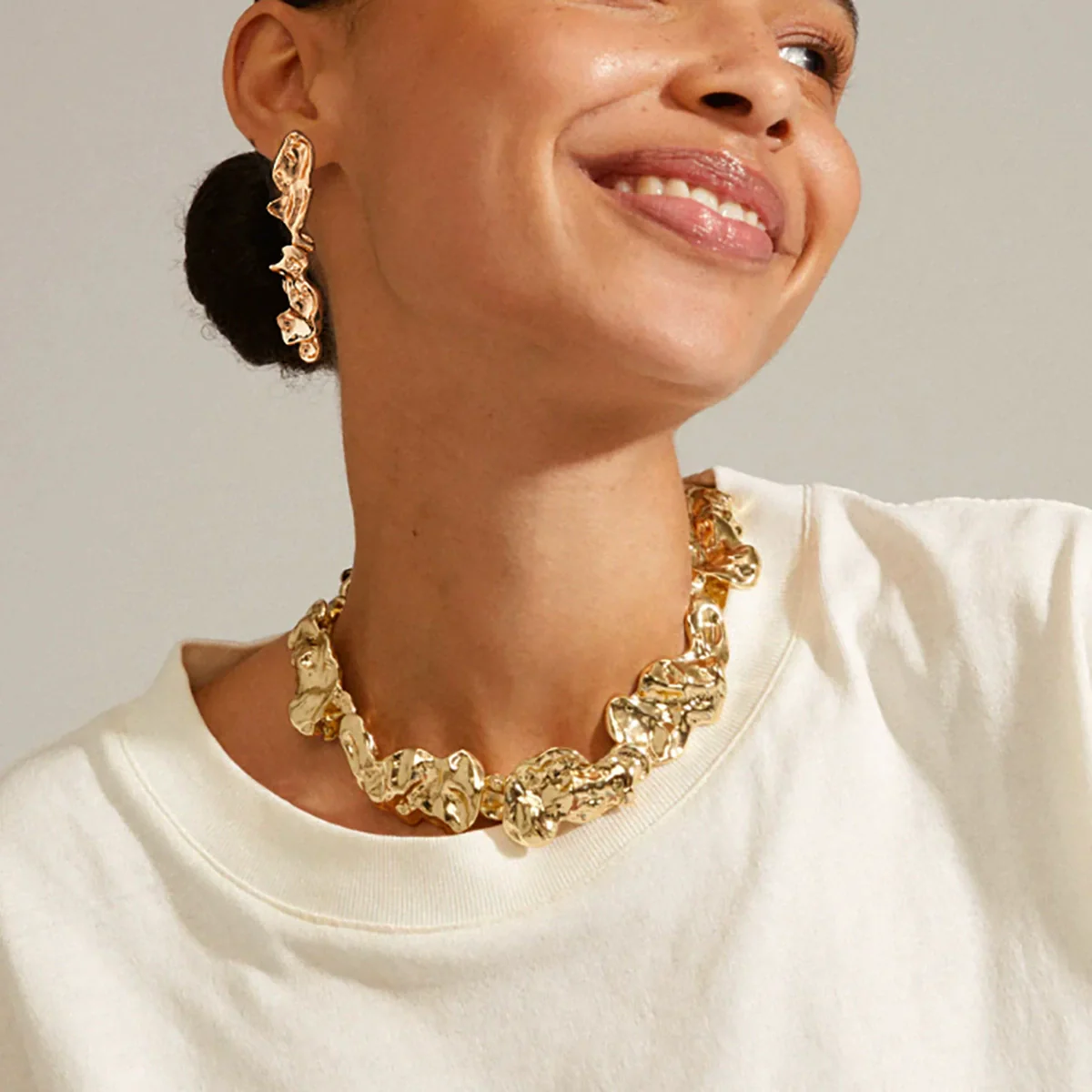 Alloy Geometric Style Electroplated Clavicle Chain Jewelry