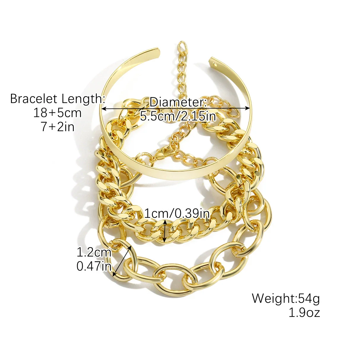 Alloy Geometric Style Electroplated Women's Bracelet - Image 11
