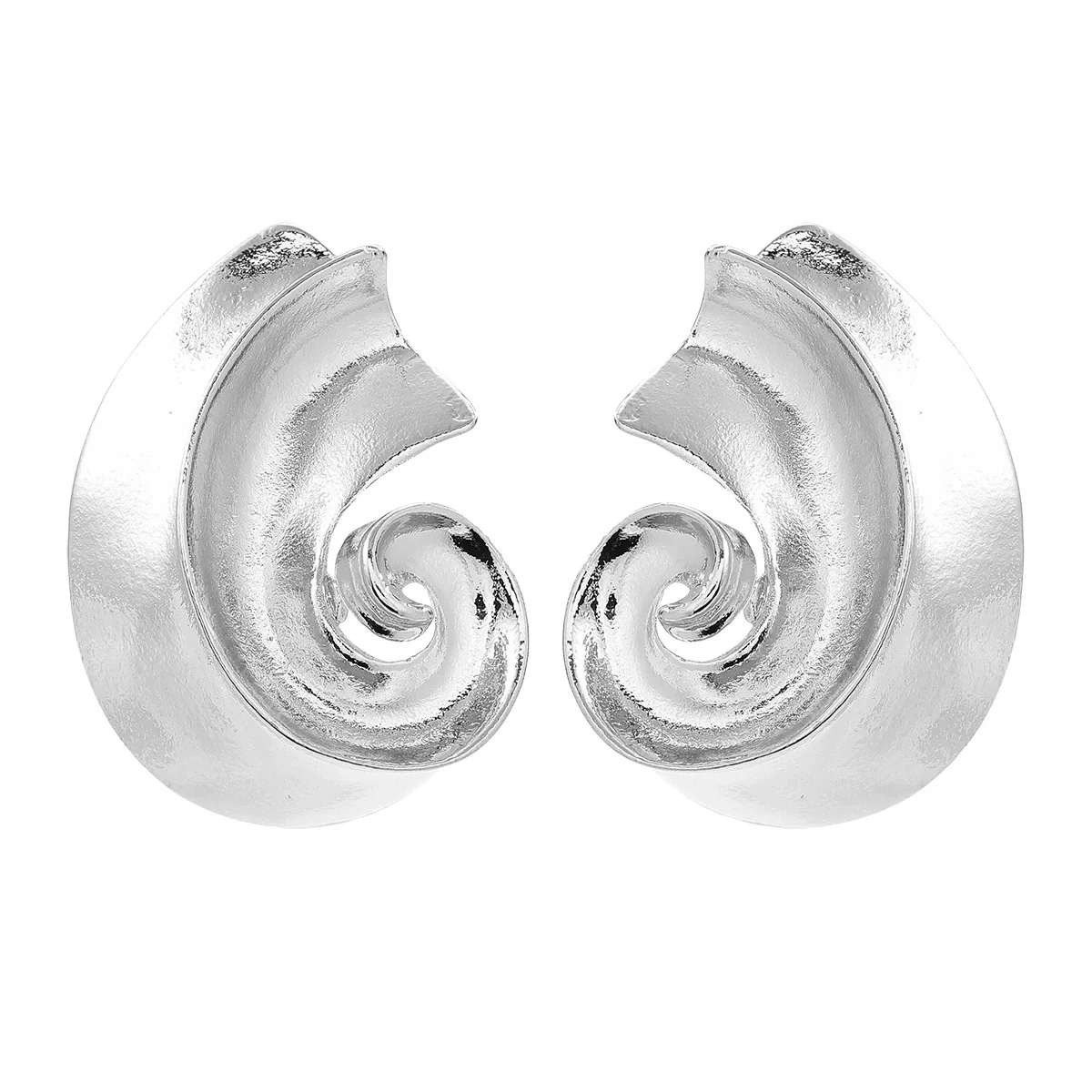 Alloy Geometric Women's Fashion Threaded Metal Jewelry Electroplated Earrings - Image 6