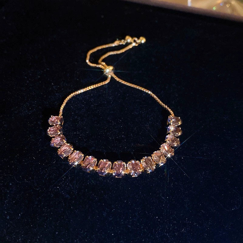 Alloy Geometric Zircon Women's Minimalist Adjustable Bracelet - Image 35