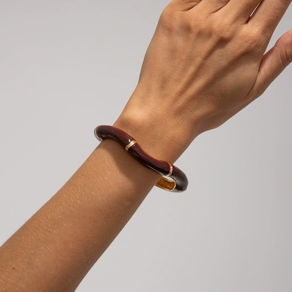 Alloy Handmade Dripping Oil Casual Style Unisex Bracelets With Bamboo Design - Image 6
