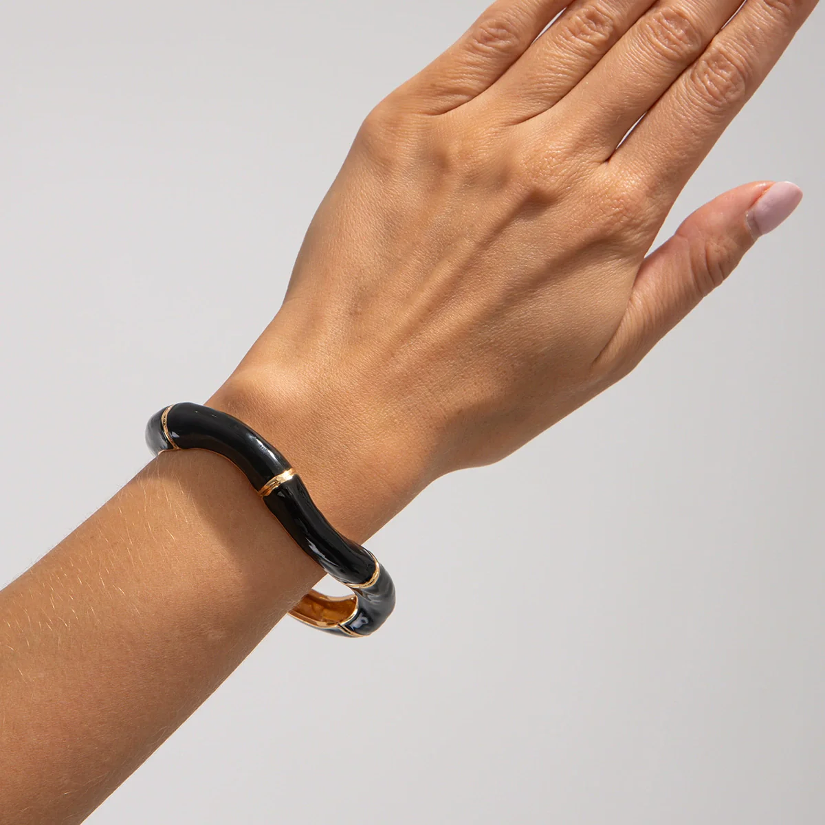 Alloy Handmade Dripping Oil Casual Style Unisex Bracelets With Bamboo Design - Image 8