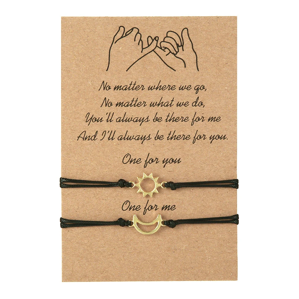 Alloy Handmade Geometric Style Gold And Silver Mixed Color Wax Thread Woven Adjustable Couple And Women's Bracelet - Image 6
