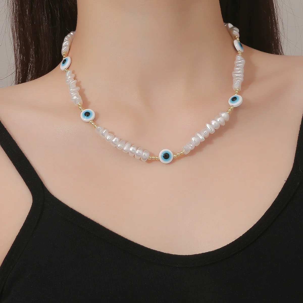 Alloy Heart Pattern Pendant Multilayer Necklace With Electroplating For Women - Image 3