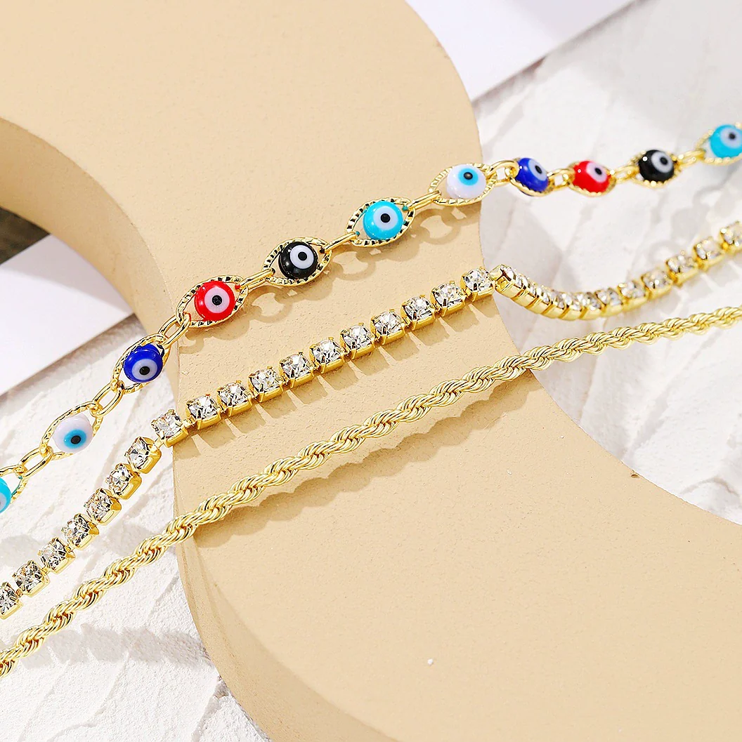 Alloy Heart Pattern Pendant Multilayer Necklace With Electroplating For Women - Image 4