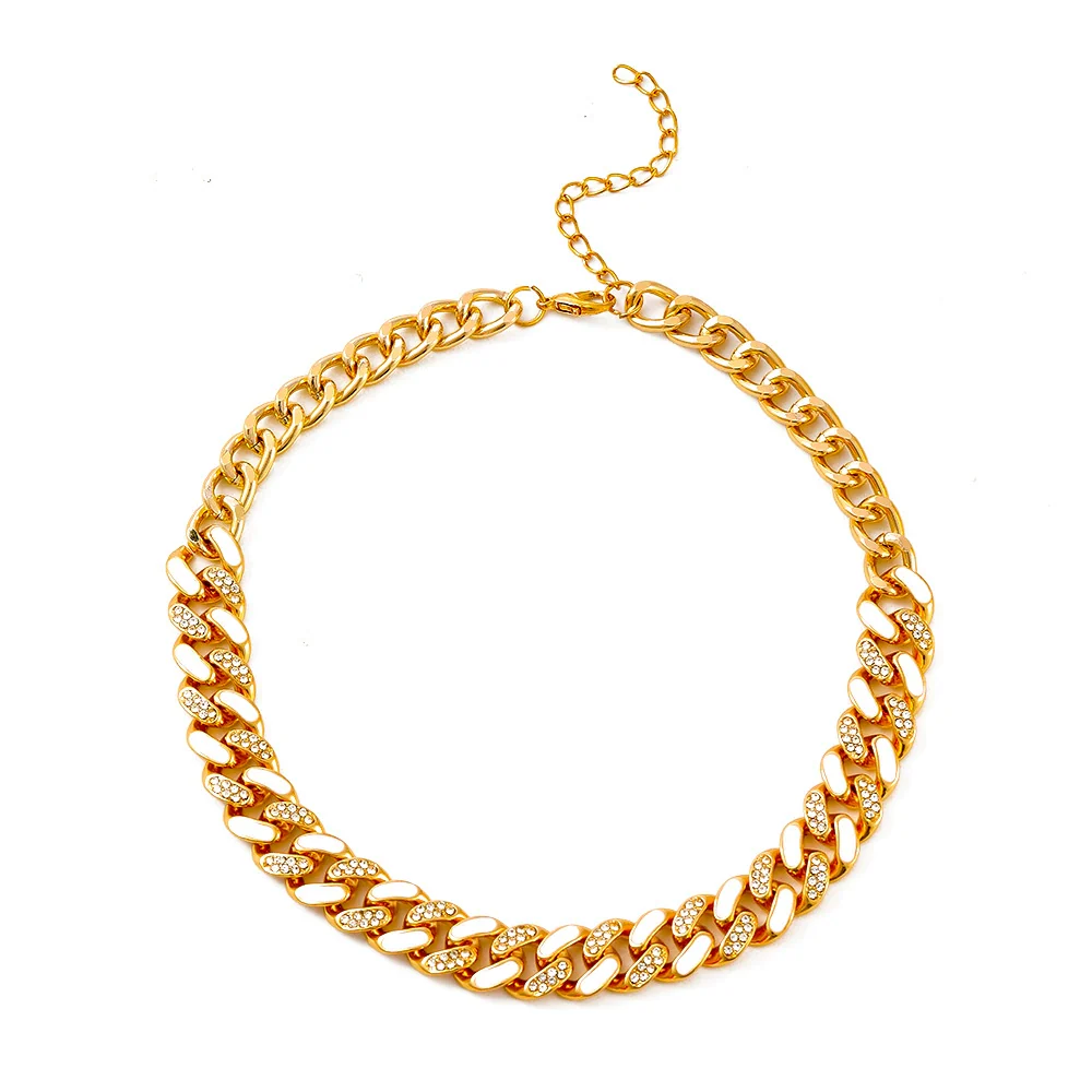 Alloy Hip Hop Geometric Diamond Cuban Bracelet Unisex Jewelry - Image 26