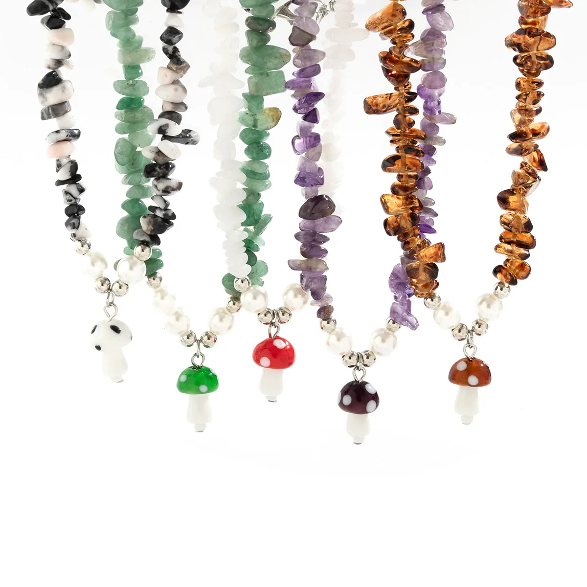 Alloy Irregular Gravel Collarbone Necklace With Star And Geometric Pattern Electroplated For Women - Image 5