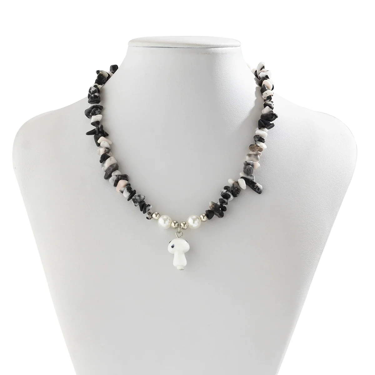 Alloy Irregular Gravel Collarbone Necklace With Star And Geometric Pattern Electroplated For Women - Image 8