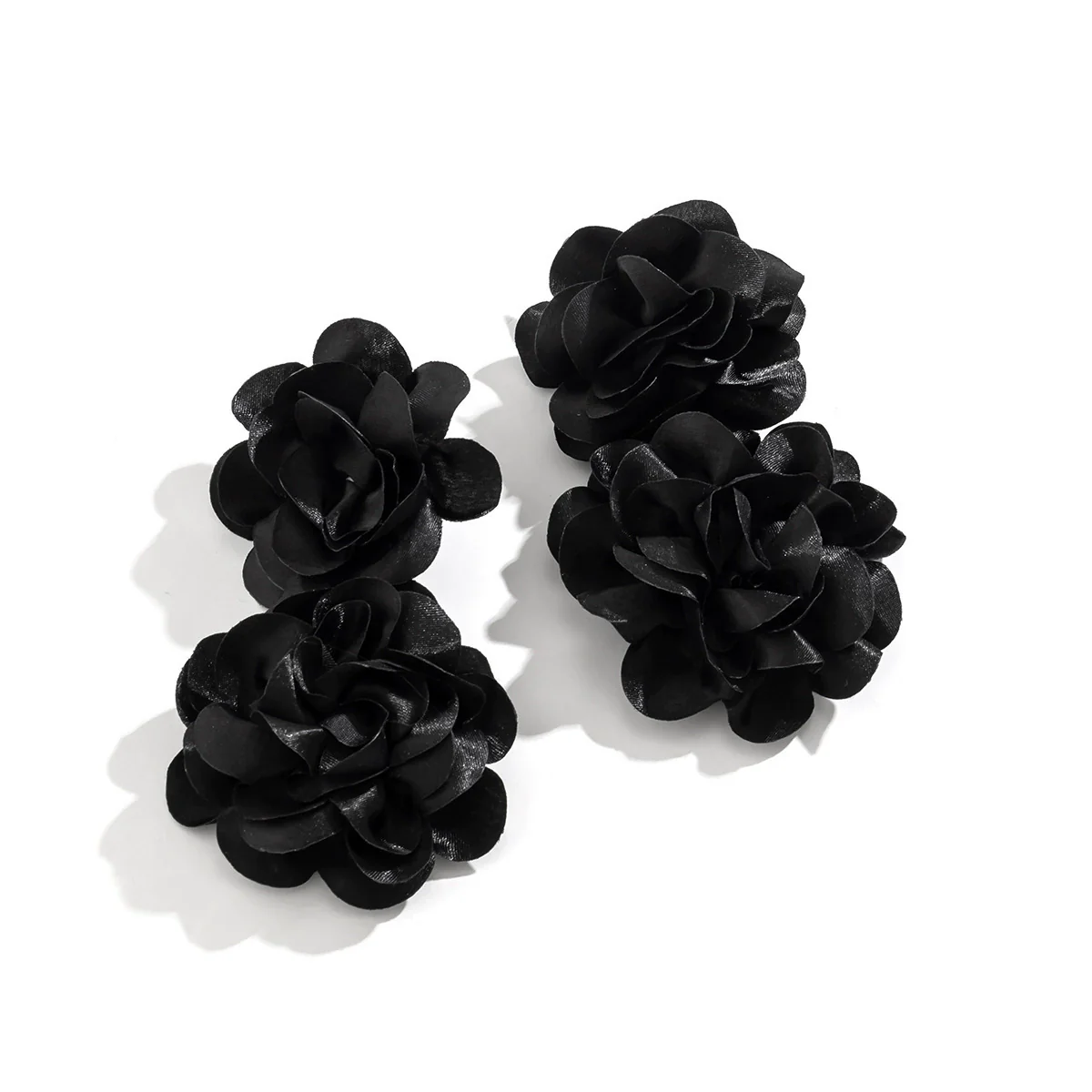 Alloy Jewelry Flower Tassel Ear Clip Electroplated For Women - Image 5
