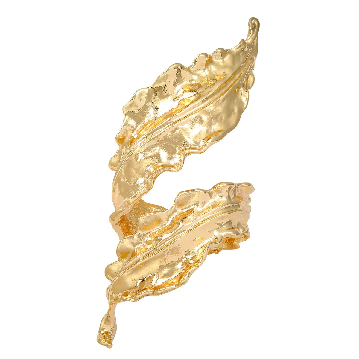 Alloy Leafshaped Electroplated Hip Hop Women's Bracelet With Plant Flowers Style - Image 5
