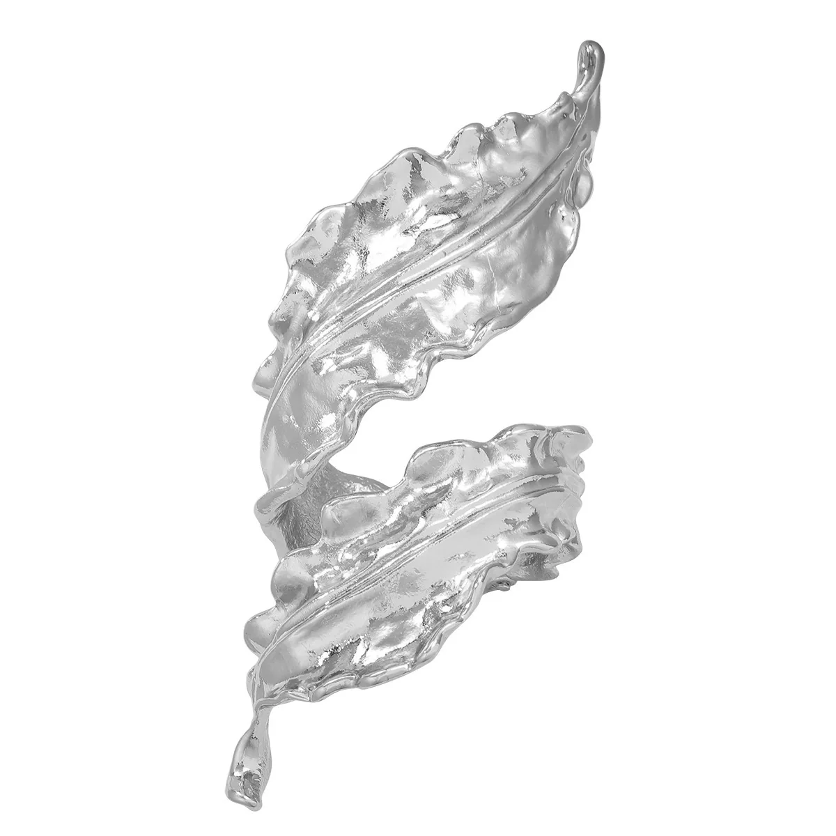 Alloy Leafshaped Electroplated Hip Hop Women's Bracelet With Plant Flowers Style - Image 6