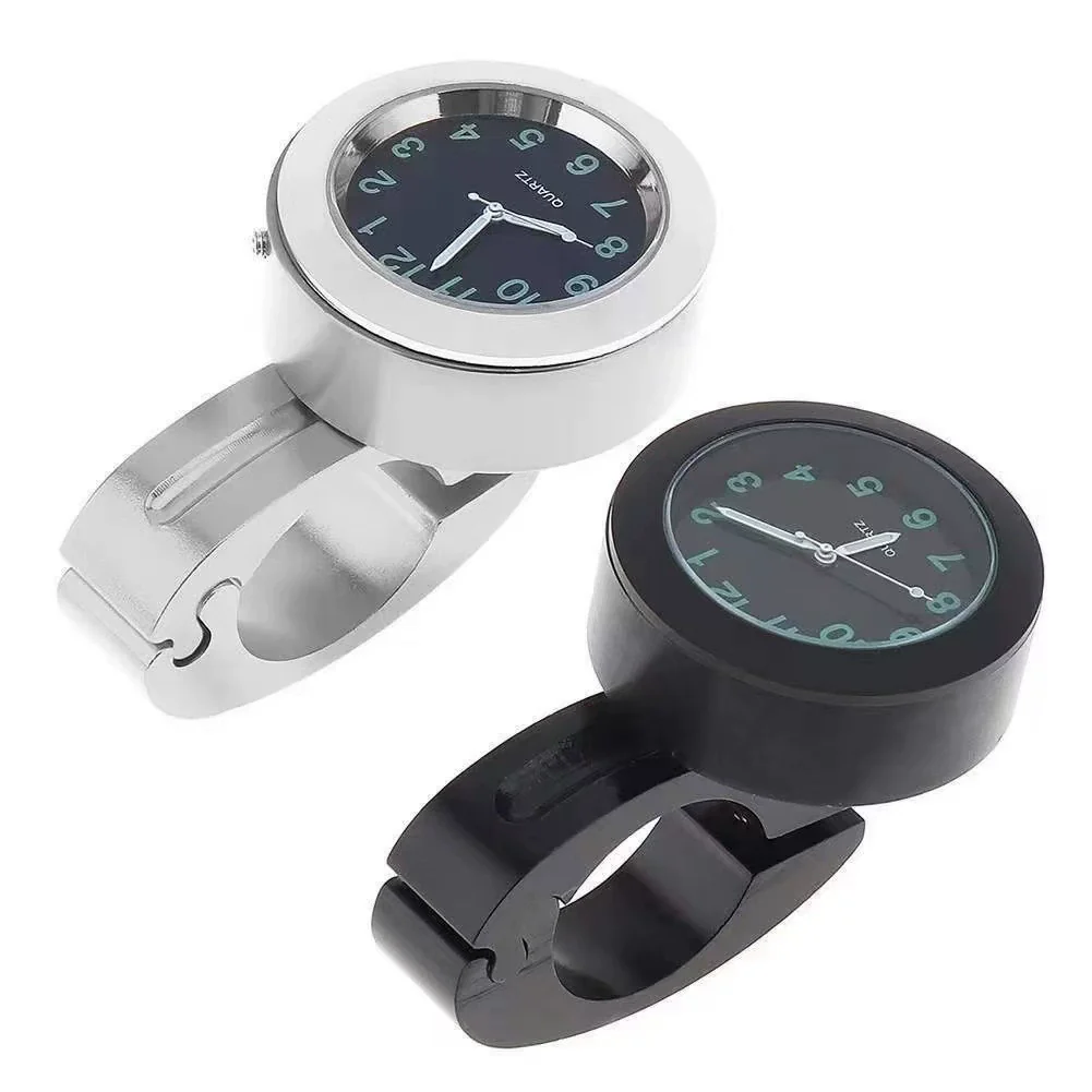 Alloy Luminous Motorcycle And Electric Vehicle Modified Handlebar Waterproof Watch Clock - Image 4