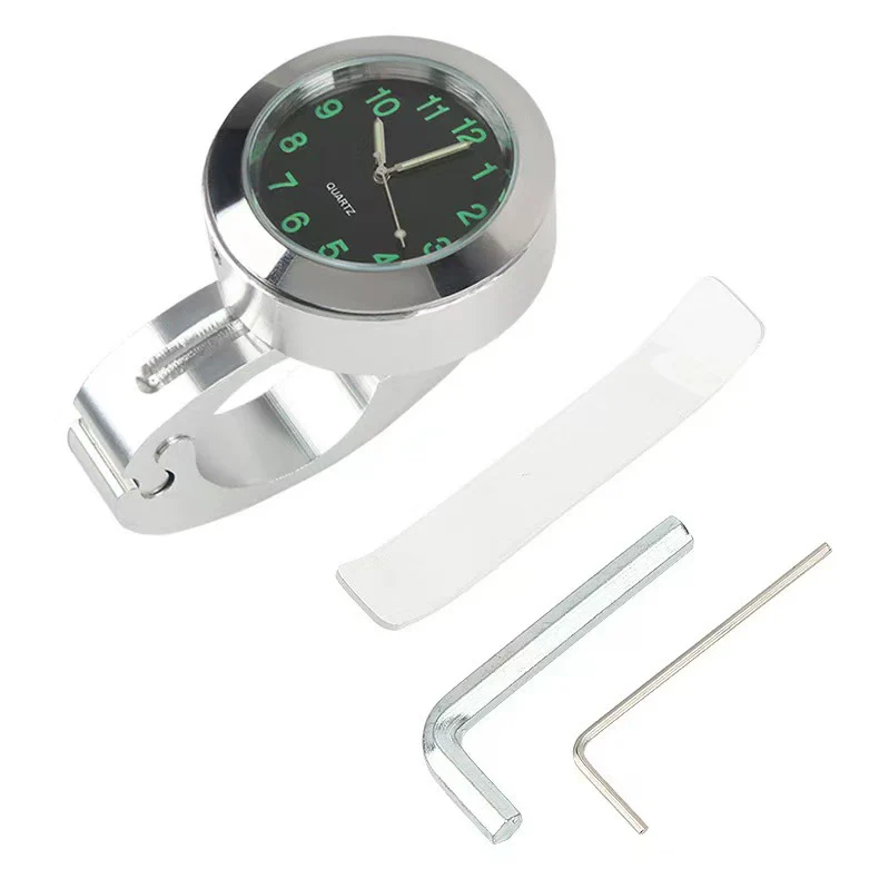 Alloy Luminous Motorcycle And Electric Vehicle Modified Handlebar Waterproof Watch Clock - Image 5