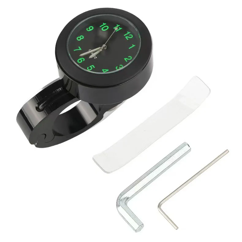 Alloy Luminous Motorcycle And Electric Vehicle Modified Handlebar Waterproof Watch Clock - Image 6