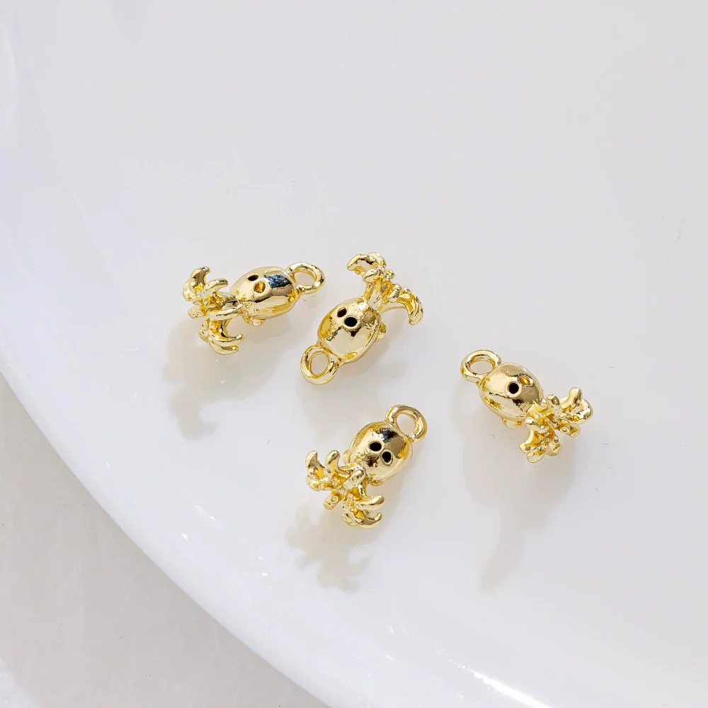 Alloy Marine Life Hippocampus Octopus Conch Electroplated Pendant Jewelry Accessories - Image 11