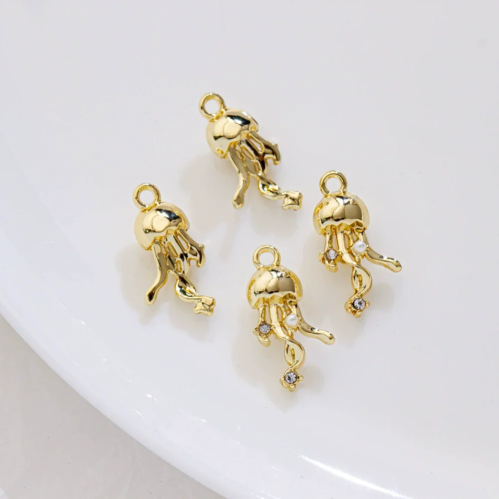 Alloy Marine Life Hippocampus Octopus Conch Electroplated Pendant Jewelry Accessories - Image 17