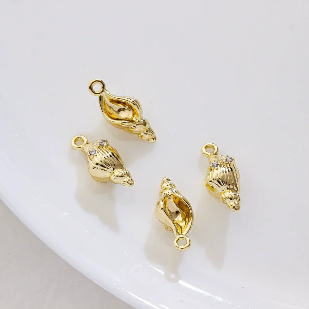 Alloy Marine Life Hippocampus Octopus Conch Electroplated Pendant Jewelry Accessories - Image 19