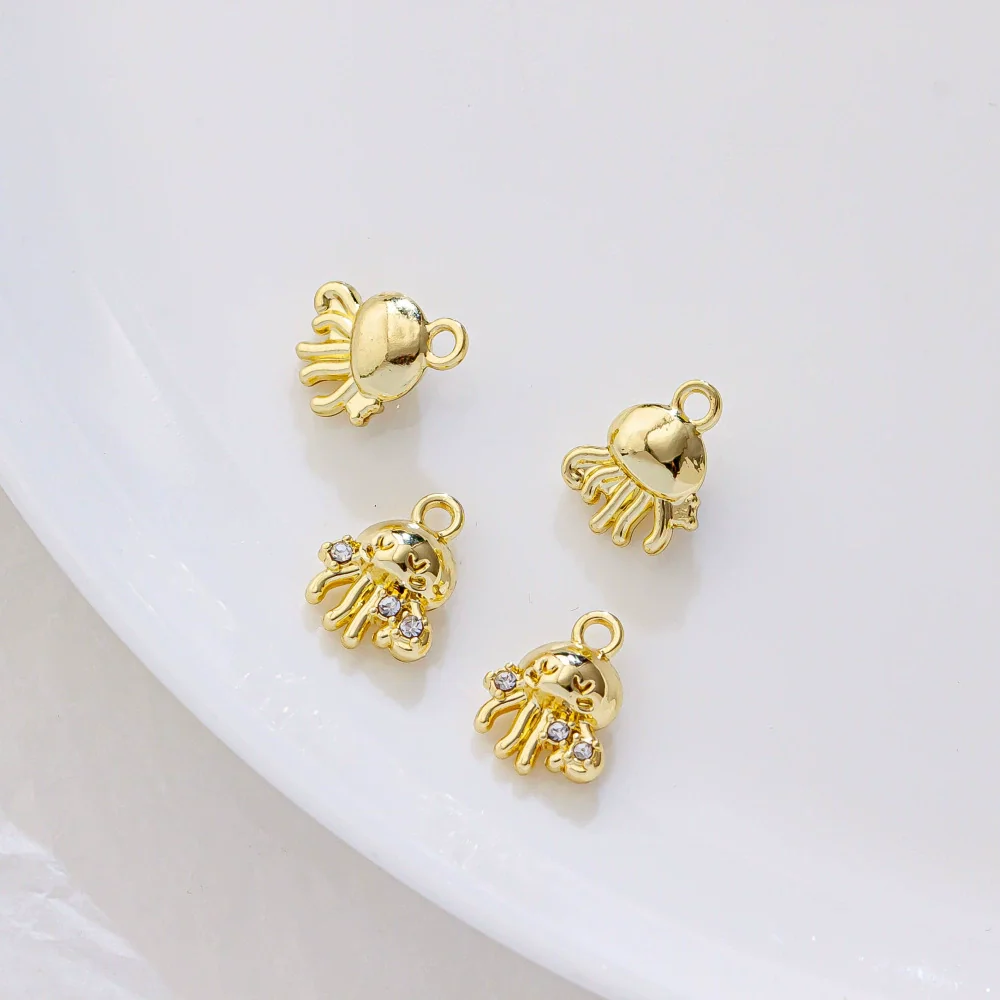 Alloy Marine Life Hippocampus Octopus Conch Electroplated Pendant Jewelry Accessories - Image 7