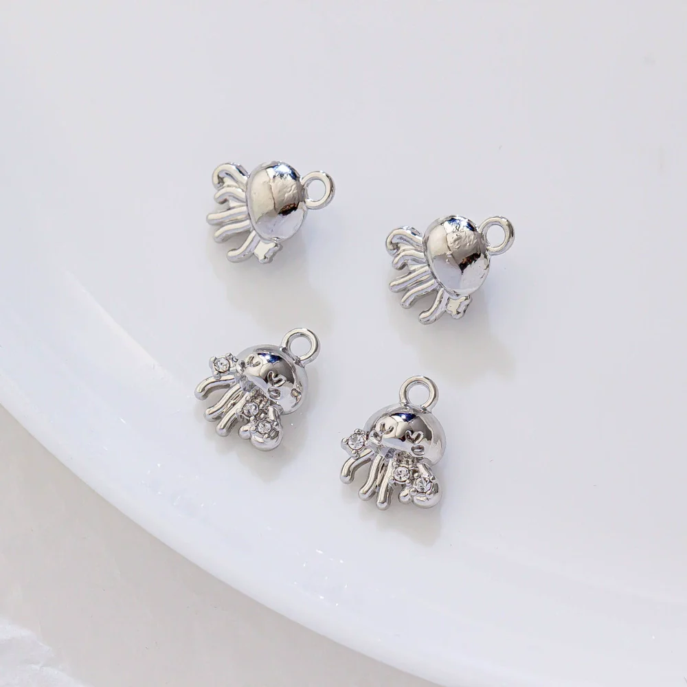 Alloy Marine Life Hippocampus Octopus Conch Electroplated Pendant Jewelry Accessories - Image 8