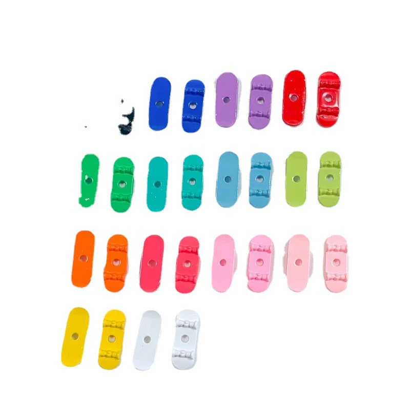 Alloy Mini Skateboard Macaron Color Jewelry Accessories Mobile Phone Chain Necklace Hairpin - Image 3