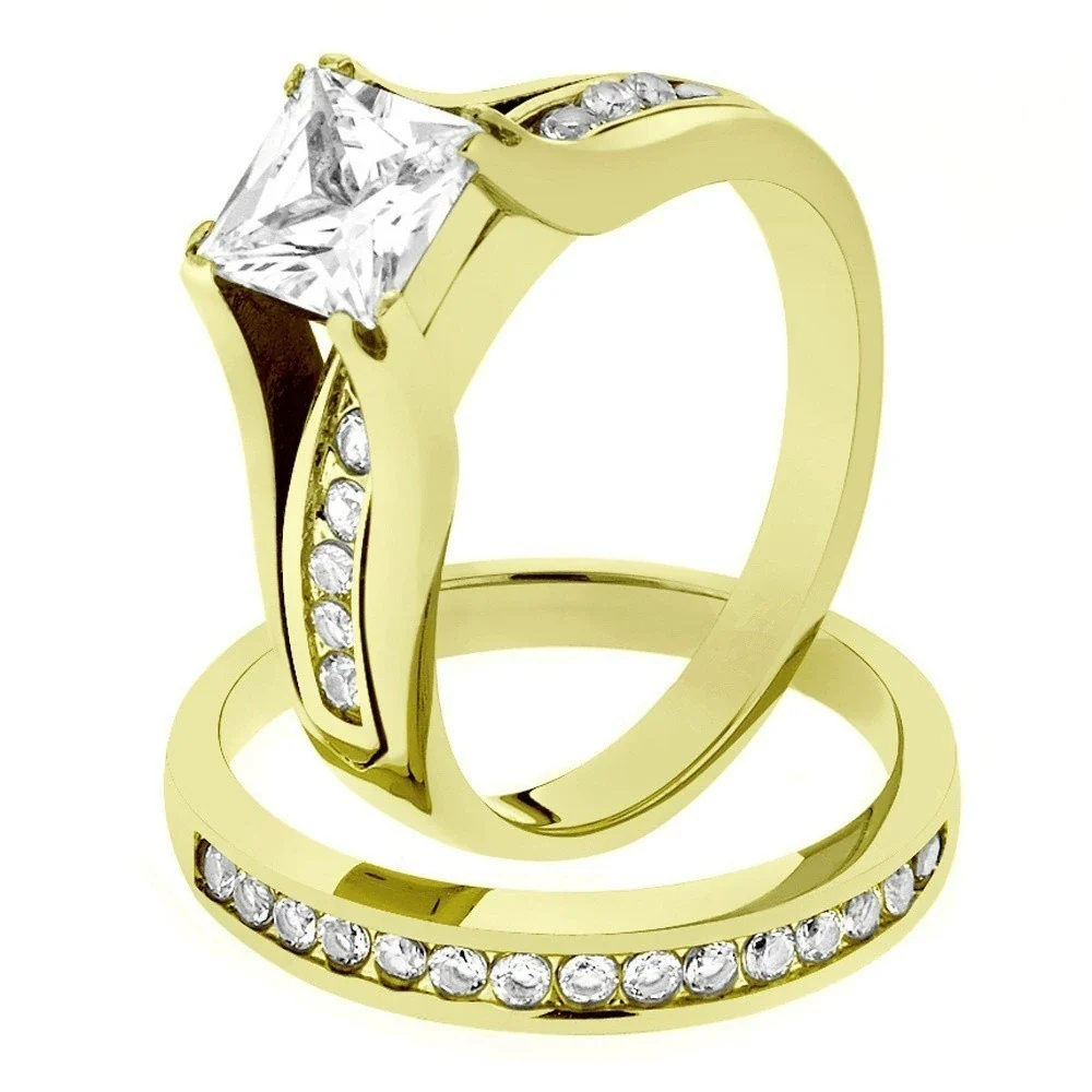 Alloy Minimalist Geometric Inlaid Zircon Ring For Women
