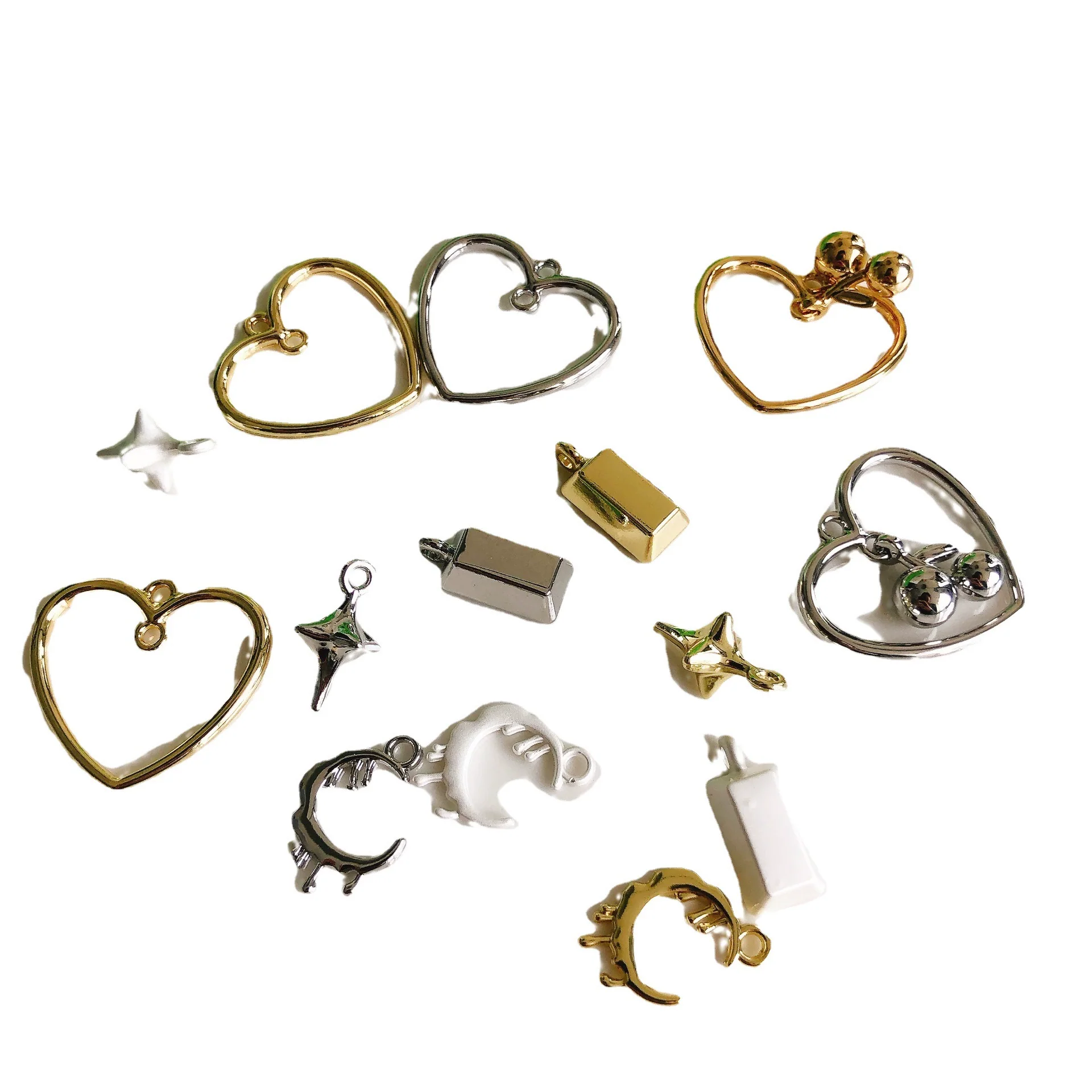 Alloy Niche Fashion Love Moon Star Pendant Necklace And Mobile Phone Chain Diy Accessories - Image 4