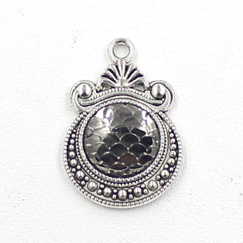 Alloy Ocean Moon Fish Scale Pendant Jewelry Accessories Electroplated With Round Pattern - Image 10